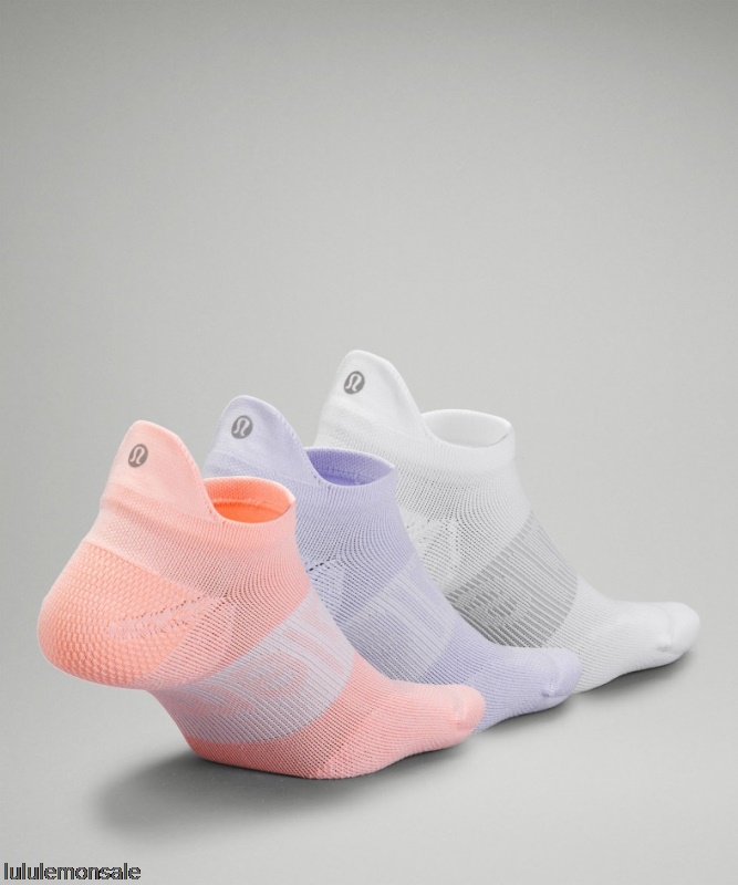 Lululemon Damen DELULU446 | Dew Pink Power Stride Tab Sock 3 Pack